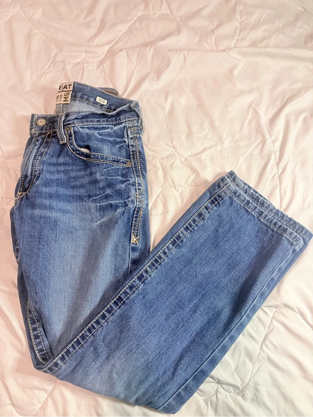 Ariat Men's Blue Denim Jeans